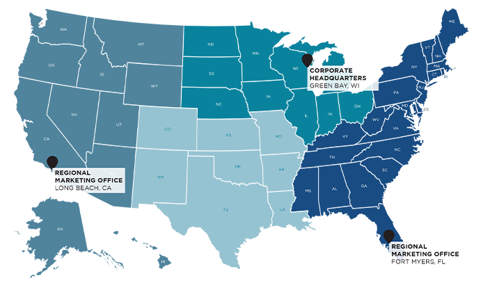 JSA Office Locations on a Map